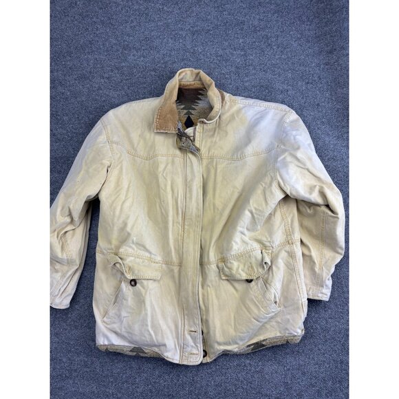 Brandon Thomas Jacket Mens Large Corduroy Collar Southwestern Lined Pockets - Picture 1 of 11